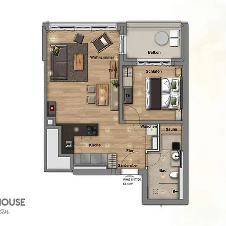 Beachhouse Bansin App 17 *